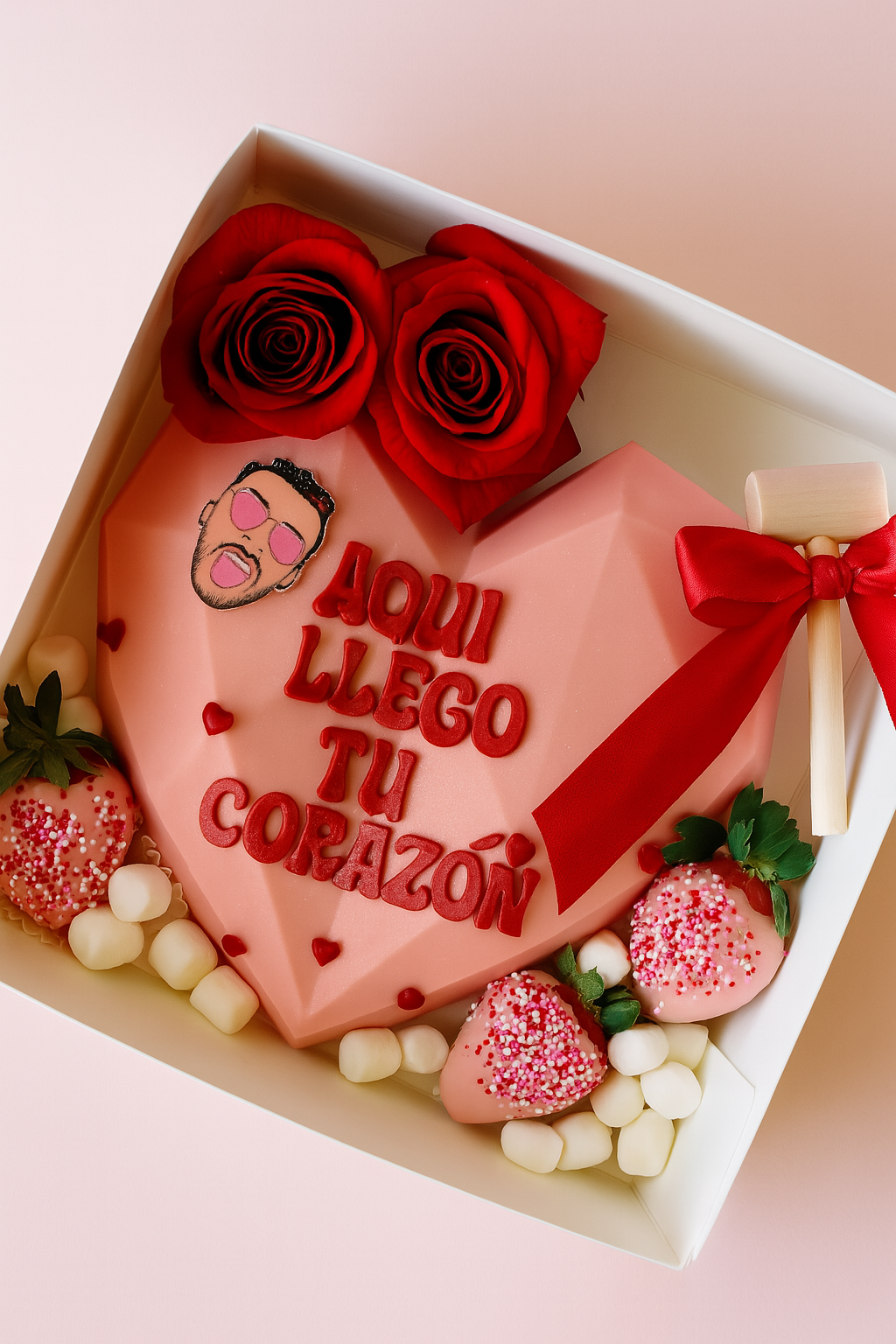 “Aquí Llegó Tu Corazón” Breakable Heart Box – Bad Bunny Inspired