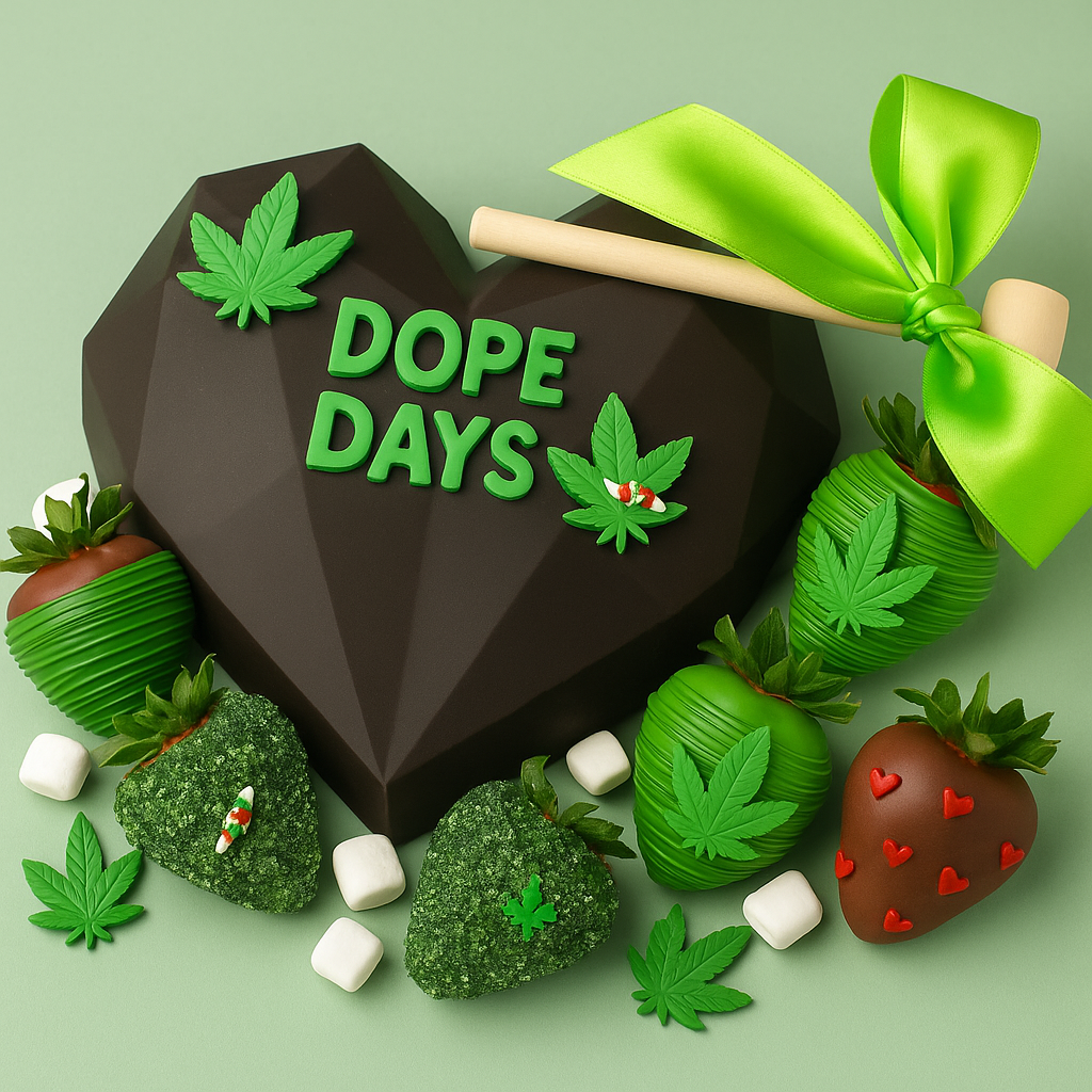 🌿 Dope Days Breakable Box – Cannabis-Inspired Gift Set 🍫