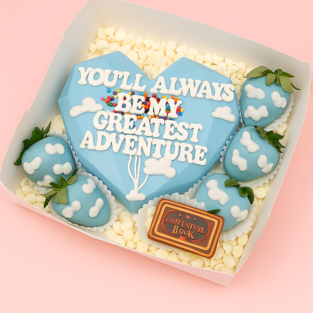 Breakable Heart with Dipped Strawberries – "Greatest Adventure" Edition