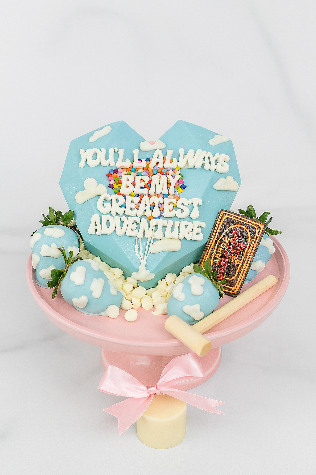 Breakable Heart with Dipped Strawberries – "Greatest Adventure" Edition