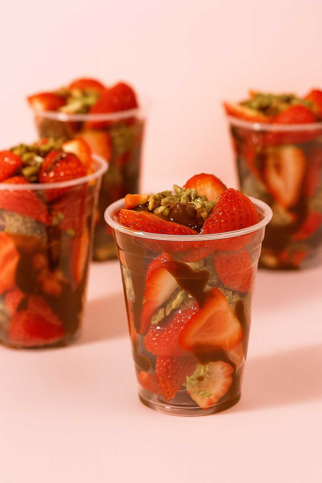 Dubai Chocolate-Drenched Strawberries with Pistachio Crumble