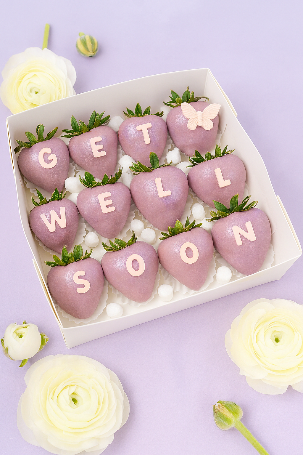 🌸 "Blush Wishes – Get Well Soon Dozen" 💕