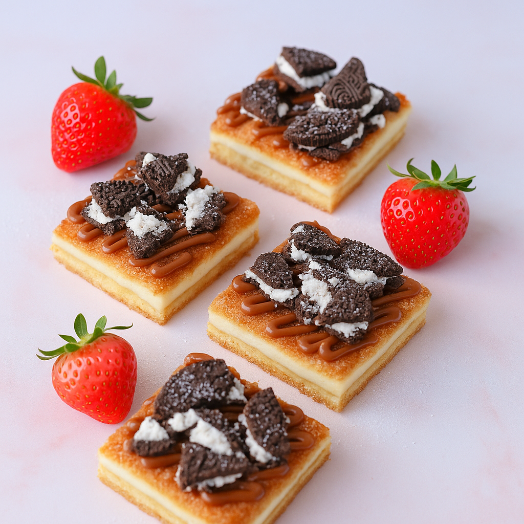 Oreo Churro Cheesecake Bars