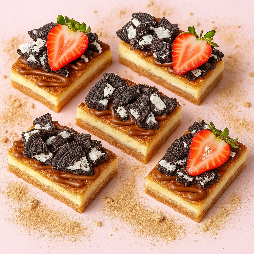Oreo Churro Cheesecake Bars